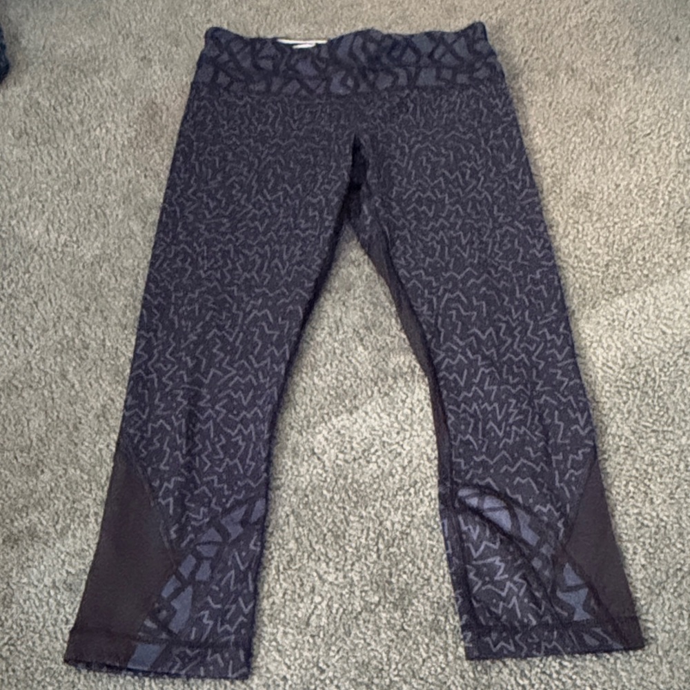 lululemon athletica Gray Patterned Leggings